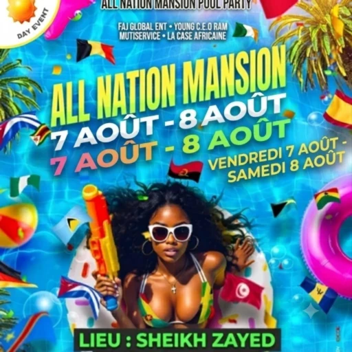 ALL NATION MANSION POOL PARTY